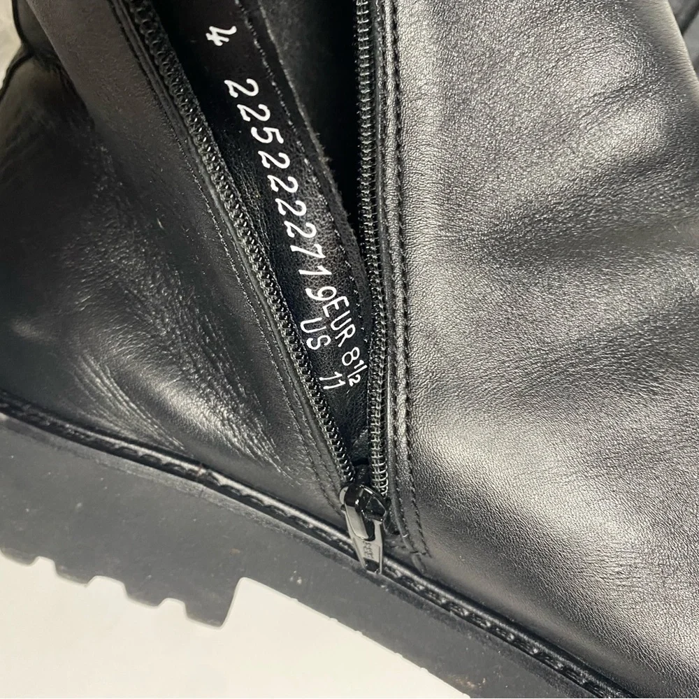 Mephisto Silva Black Leather Chelsea Boots Sz 11